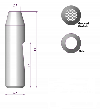 Tungsten carbide nail head punch